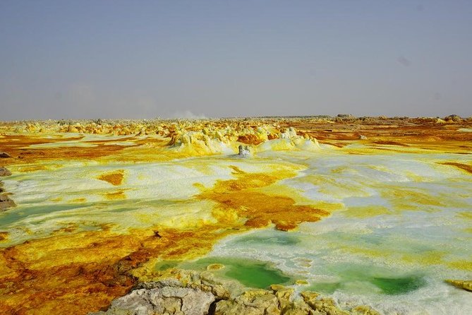 6 Days tour Package (Simien Mountains, Lalibela, and Danakil Depression) - Day six: salt miners, Dallol, Lake Assal, and the flight home