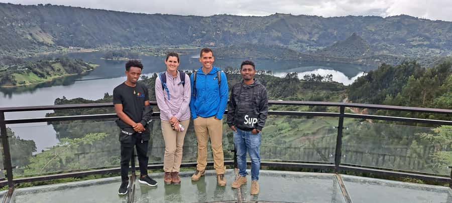 A perfect day trip to Lake wenchi from Addis Ababa - The crater rim gives you the first great view