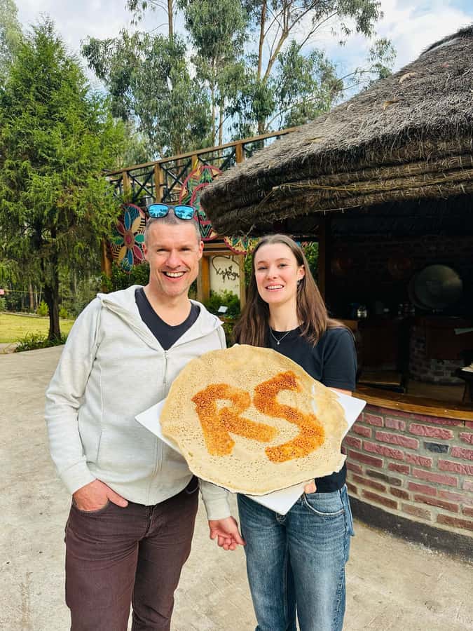 Ethiopia coffee cupping class/Ethiopian food injera making - The coffee ceremony brings the day together